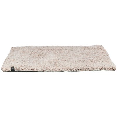 Zoom bild av liggmatta ulliknande pile dyna hunddyna hundbädd hundmatta värmereflekterande vit brun trixie soft edition