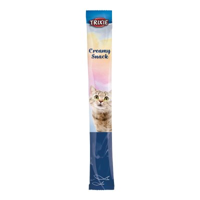 Zoom bild av Trixie Creamy Snacks med vitfisk, 5 × 14 g till katt kattgodis belöningsgodis kattsås churu liknande