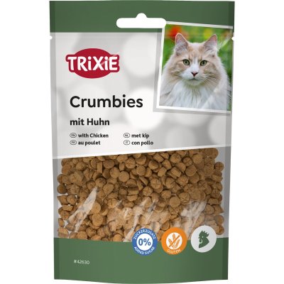 Zoom bild av Trixie Crumbies kattgodis med kyckling glutenfritt sockerfritt och proteinrikt godis för katter