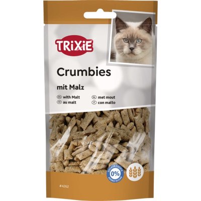 Zoom bild av Trixie Crumbies med malt, 50g kattgodis matsmältning