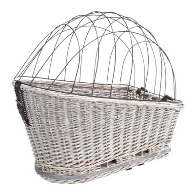 Zoom bild av Cykelkorg för pakethållare, pil, 35xh49x55 cm fäste 10,5-14,5cm, grå