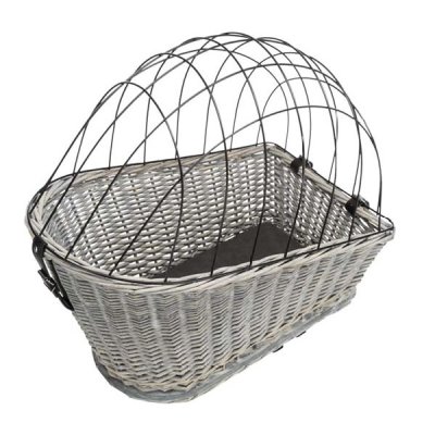 Zoom bild av Cykelkorg för pakethållare, pil, 35xh49x55 cm fäste 10,5-14,5cm, grå