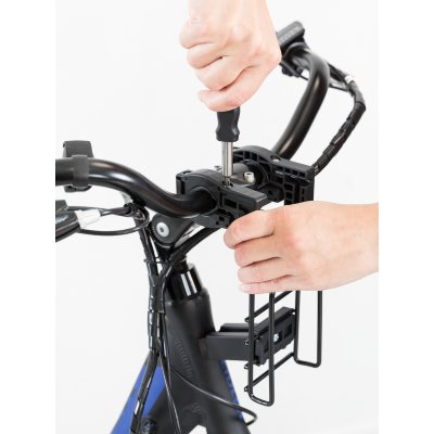 Zoom bild av Trixie Cykelkorg front, 41×26×26cm, svart grå, 6 kg transportbur liten hund katt cykelbur