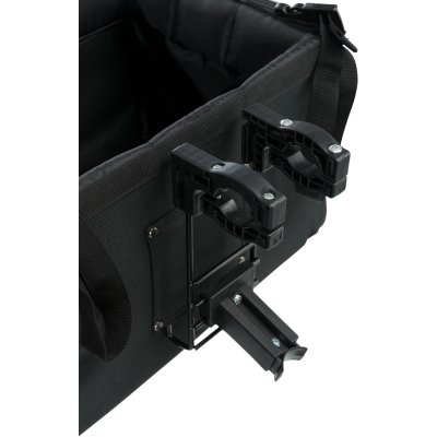 Zoom bild av Trixie Cykelkorg front, 41×26×26cm, svart grå, 6 kg transportbur liten hund katt cykelbur