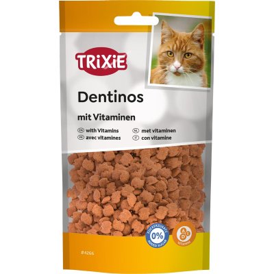 Zoom bild av Trixie Denta Fun Dentinos med vitaminer, 50 g kattgodis bra för tänderna dental tugg katt