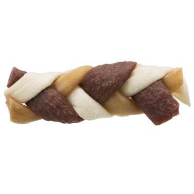 Zoom bild av Trixie Denta Fun Tuggfläta, beef, bulk, 12 cm, 85 g