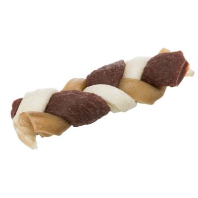 Zoom bild av Trixie Denta Fun Tuggfläta, beef, bulk, 12 cm, 85 g