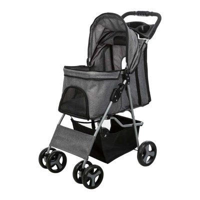 Zoom bild av Djurvagn Buggy, hopfällbar, 47×h100×80 cm, grå