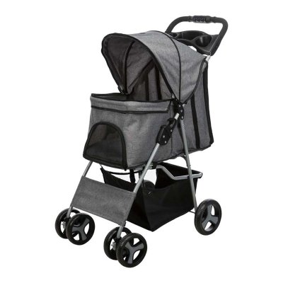 Zoom bild av Djurvagn Buggy, hopfällbar, 47×h100×80 cm, grå