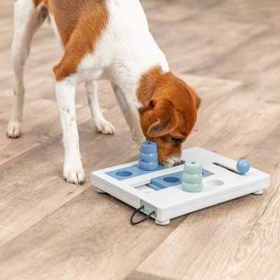 Zoom bild av Trixie Dog Activity Mini Mover, Nivå 3, 25 x 20 cm hundspel aktiveringsleksak hundleksak aktiveringsspel ny färg blå turkos
