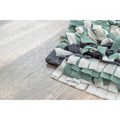 Zoom bild av Trixie Dog Activity Sniffing Carpet, Nivå 1, 50 × 34 cm hundleksak aktivering godisgömma aktiveringspussel ny färg grön blå grå