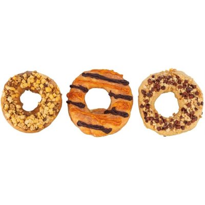 Zoom bild av hundtugg donuts tugg hundgodis hundsnacks munkar 3pack trixie