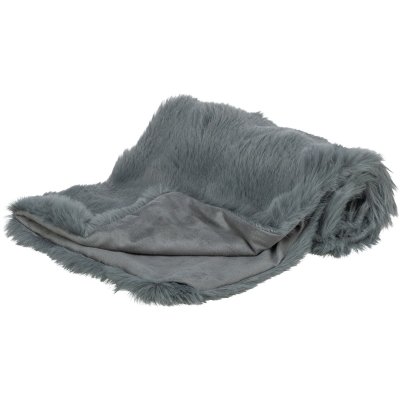 Zoom bild av trixie elli filt mörkgrå plysch mockaimitation hundfilt grå mjuk filt med mocka-look för hundbädd och möbelskydd 70 cm 100 cm 15