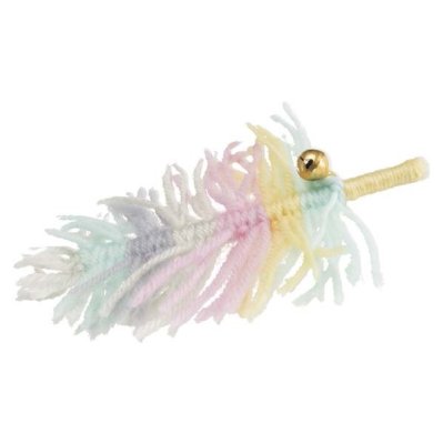 Zoom bild av Fjäder med bjällra, polyester, 14 cm