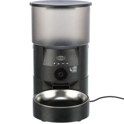 Zoom bild av foderautomat automatisk foderdispenser smart husdjursmatning timerstyrd foderstation hund katt app bekväm justerbar appstyrd tri