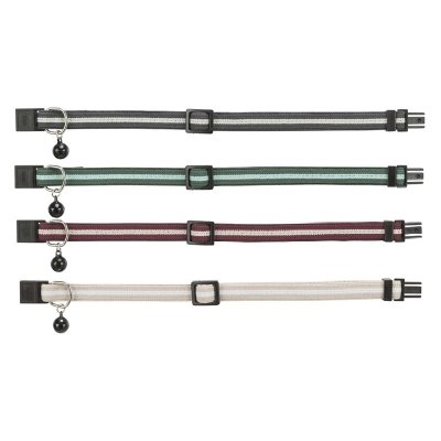 Zoom bild av Katthalsband stripes, flera färger