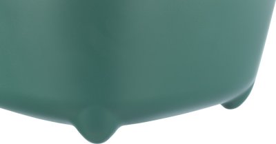 Zoom bild av Kattlåda Davio med kant, 56 × 26 × 39 cm, grön/vit