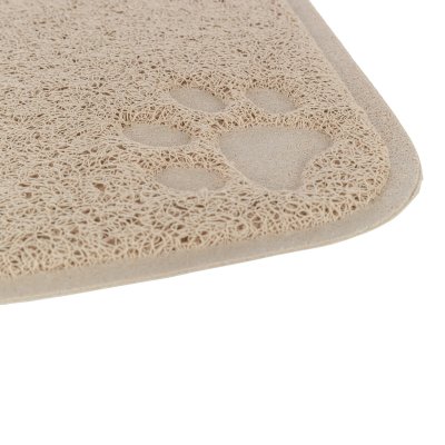 Zoom bild av kattlådematta beige tass PVC halkfri 37 x 45 cm blush trixie
