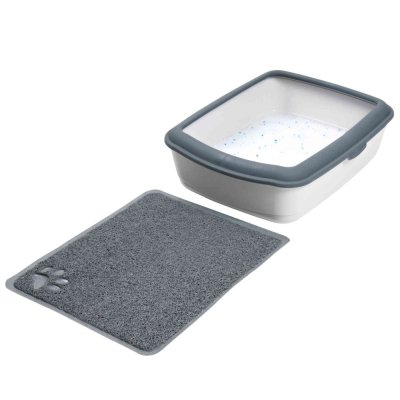 Zoom bild av Kattlådematta, antracit, två storlekar