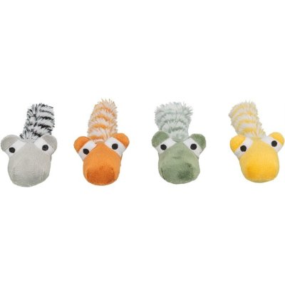 Zoom bild av kattleksak drake mask plysch kattmynta catnip trixie mjuk uppmuntrar till lek polyester 20 cm