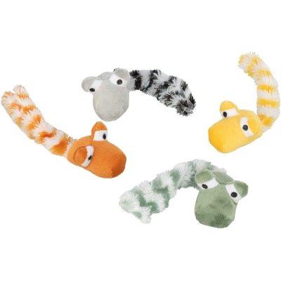 Zoom bild av kattleksak drake mask plysch kattmynta catnip trixie mjuk uppmuntrar till lek polyester 20 cm