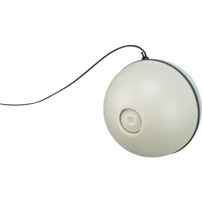 Zoom bild av kattleksak robotboll turbinioboll grön grå batteridriven trixie