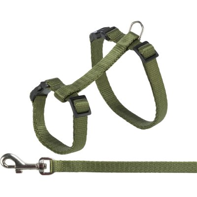 Zoom bild av Kattsele + koppel, 27-45 cm/10 mm, 1,2m, blandade färger