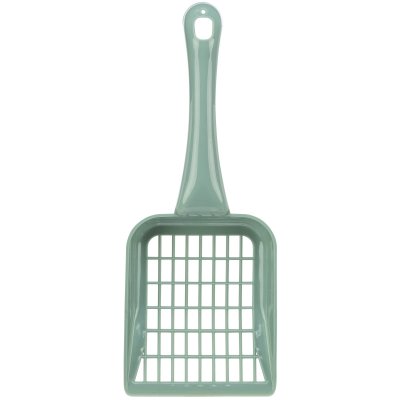 Zoom bild av kattsandskopa kattspade kattskopa trixie kraftig grov blå grön