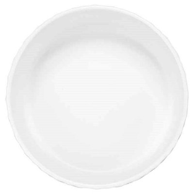 Zoom bild av Keramikskål Sicksack Vit, tre storlekar