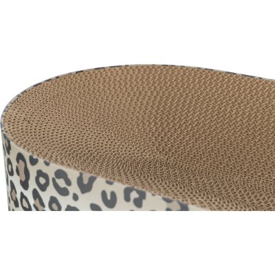 Zoom bild av Trixie Klösbädd Leo, 63 × 10 × 35 cm, creme klös kattklös leksak katt leopardmönster beige brun wellpapp