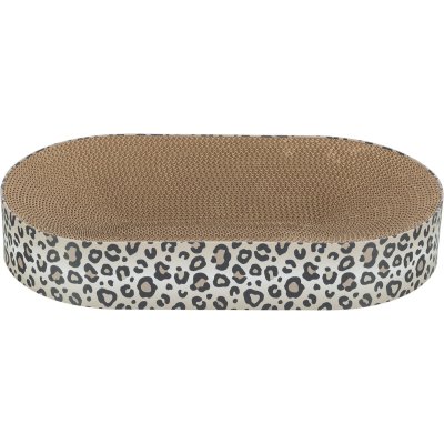 Zoom bild av Trixie Klösbädd Leo, 63 × 10 × 35 cm, creme klös kattklös leksak katt leopardmönster beige brun wellpapp