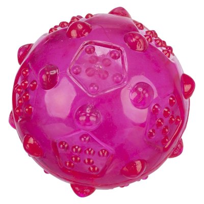 Zoom bild av Trixie Leksaksboll TPR med bubblor, 7 eller 8 cm rosa petrol hundleksak boll struktur tugga kasta apport