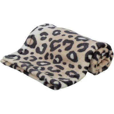 Zoom bild av Trixie Leo filt mjuk plysch cream, två storlekar 75 x 100 100 x 150 stor filt mysig katt hund beige