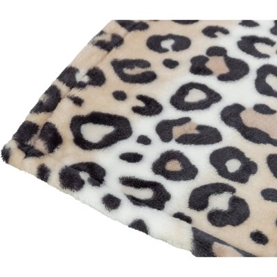 Zoom bild av Trixie Leo filt mjuk plysch cream, två storlekar 75 x 100 100 x 150 stor filt mysig katt hund beige