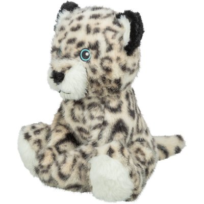 Zoom bild av Trixie Leopard plysch 27 cm snöleopard ljus vit nallebjörn hundleksak pip
