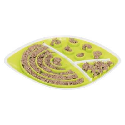 Zoom bild av Lick'n'Snack platta, lövformad, TPR/PP, 28 × 21 cm