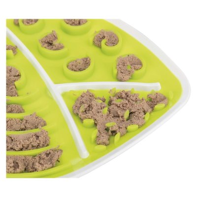 Zoom bild av Lick'n'Snack platta, lövformad, TPR/PP, 28 × 21 cm