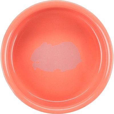 Zoom bild av hamster matskål keramik keramikskål hamsterskål hamstermatskål vattenskål smådjur gnagare 8 cm 80 ml grön turkos grå röd vit tri
