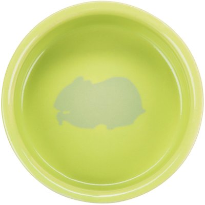 Zoom bild av hamster matskål keramik keramikskål hamsterskål hamstermatskål vattenskål smådjur gnagare 8 cm 80 ml grön turkos grå röd vit tri