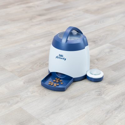 Zoom bild av hundspel hundpussel hundaktivering aktiveringsleksak hund hundleksak plast knapp automatisk klickerträning hundträning leksak vi