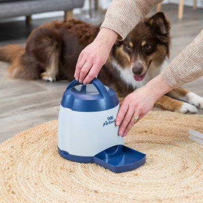Zoom bild av hundspel hundpussel hundaktivering aktiveringsleksak hund hundleksak plast knapp automatisk klickerträning hundträning leksak vi