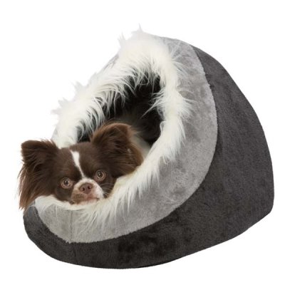 Zoom bild av Minou igloo, 35 × h26 × 41 cm, mörkgrå/ljusgrå