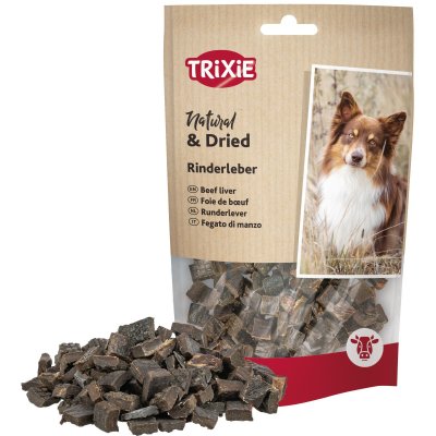 hundgodis hundsnacks belöningsgodis hund torkat naturligt nötlever beef liver trixie