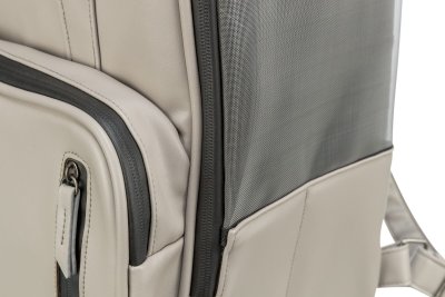 Zoom bild av ryggsäck transportväska hundryggsäck kattryggsäck transportryggsäck grå hund katt ljusgrå beige vattenavvisande trixie