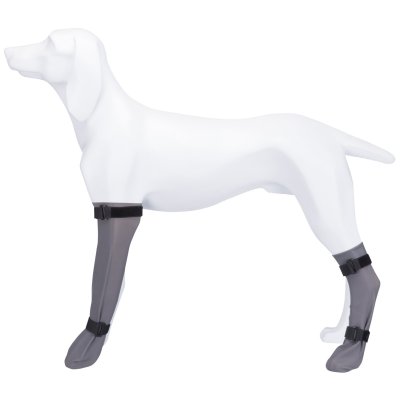 operationssocka skyddssocka skyddsstrumpa protective sock hund grå silikon trixie