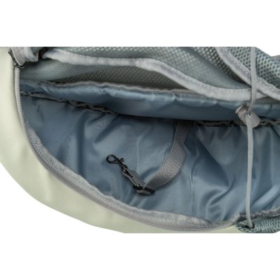 Zoom bild av Trixie Sling frontväska, 50 × 25 × 18 cm, ljusgrön grå handsfree bärväska transportväska fram sidan hundväska valpväska kattväsk