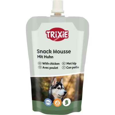 Zoom bild av trixie snack mousse med kyckling smakrik belöning krämig med 59% kyckling perfekt vid träning och medicinering hundgodis hundsna