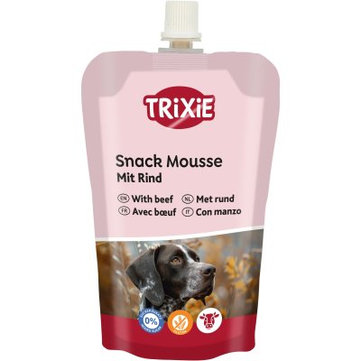 Zoom bild av trixie Snack Mousse med beef, 200 g krämig belöning med 59% kött perfekt vid träning och medicinering hundgodis hundsnacks belön