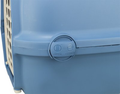 Zoom bild av trixie transportbur relax xs 32x30x48 cm blå för små hundar och katter med skruvlås stressfri djurtransport säker bur för bilres