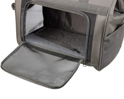 Zoom bild av transportväska hund katt säkerhetskoppel bekväm reseväska små hundar vadderad botten hundväska axelrem kattväska tygbur finlay t